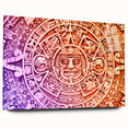 Acrylic glass print of Cancun scenery with vibrant ocean and sky hues, ideal for dining room decor.