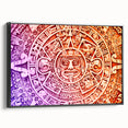 Black and white framed canvas of Cancun landscape, ideal for bedroom wall decor.