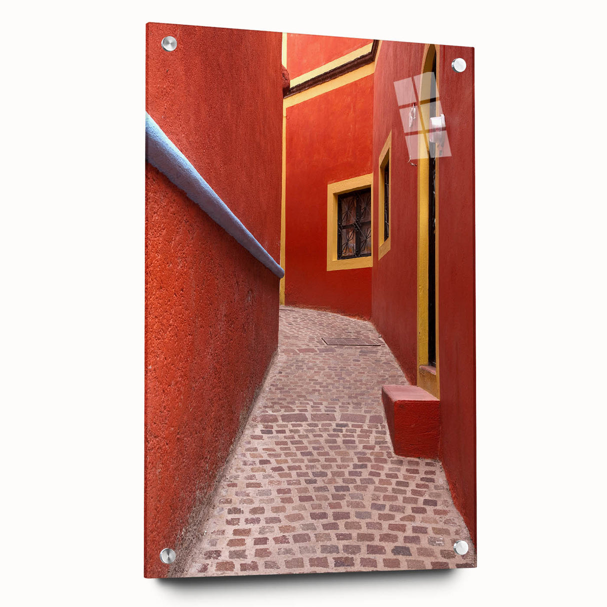 Acrylic print of Guanajuato, Mexico scenery in vivid colors, suitable for bedroom or dining room decor.