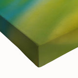 Large art of a black and white landscape painting depicting Oaxaca scenery on stretched canvas.