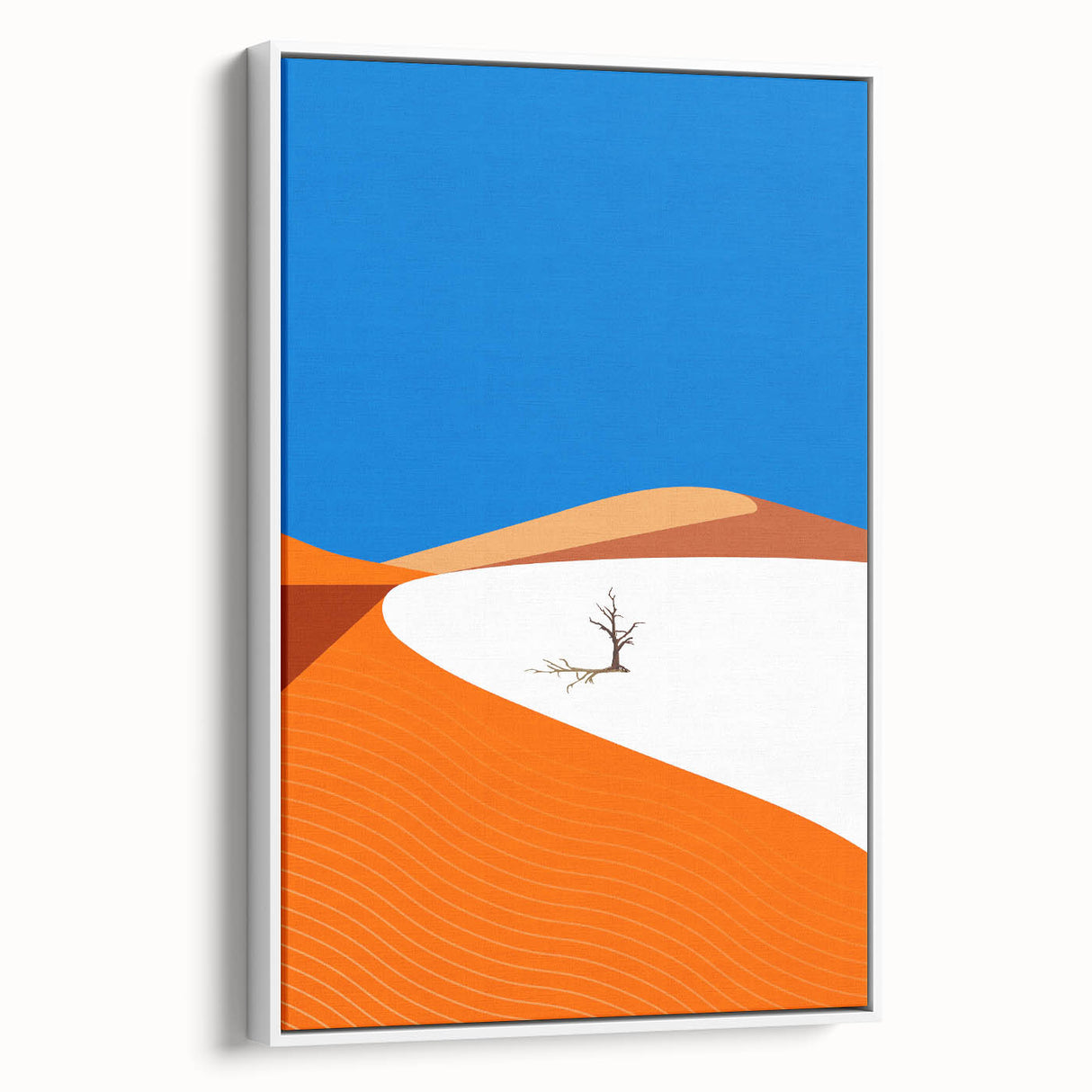Vintage poster art of a Middle Eastern scene in vibrant colors on a large framed canvas, ideal for living room decor.