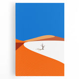 Black and white photograph of Oman scenery on large stretched canvas, suitable for kitchen wall art.