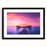 Extra large, textured abstract art print featuring vibrant, colorful swirls on a black framed canvas.