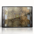 Large abstract depiction of Canterbury, New Zealand in muted earth tones on a framed acrylic.