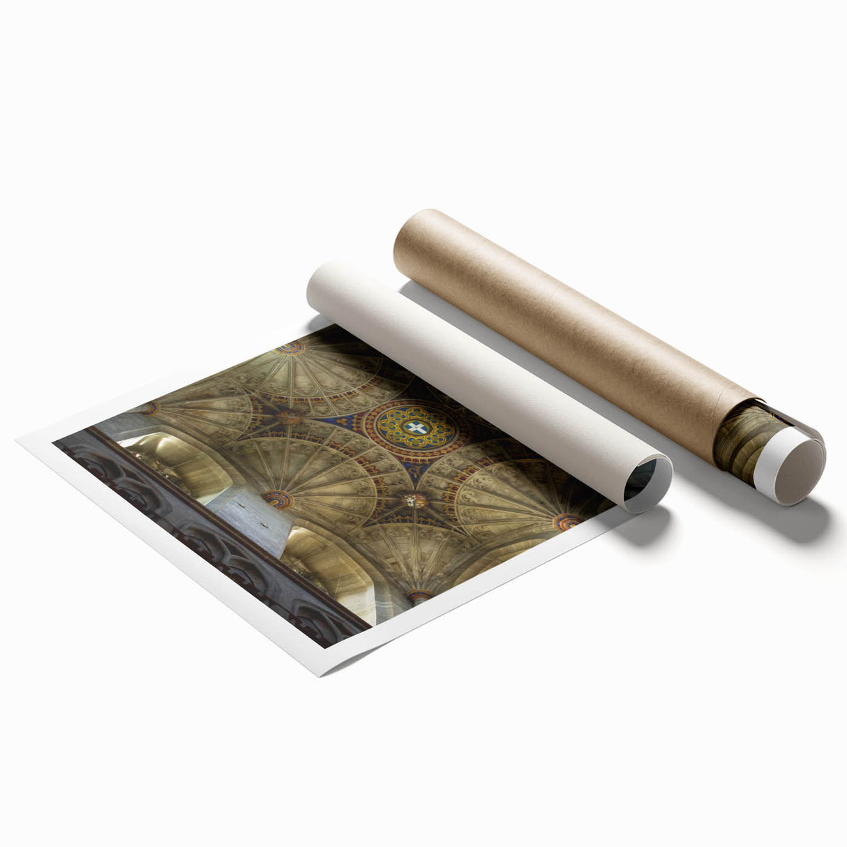 Extra large rolled print of Canterbury, New Zealand scenery with vibrant floral elements, ideal for classy bathroom wall art.