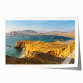 Rolled print of a Peruvian landscape featuring muted earth tones, ideal for dining room wall art.