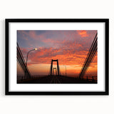 Extra large abstract art print of a colorful, textured Venezuelan landscape on a framed canvas, ideal for living room decor.