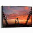 Framed canvas of a black and white vintage landscape painting of a Venezuelan scene, suitable for bedroom decor.