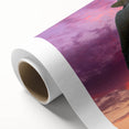 Art Deco poster of California's Napa Valley on rolled canvas, featuring muted earth tones, ideal for nursery wall art.