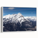 Vintage poster art of Vail, Colorado with colorful palette on extra large framed canvas, ideal for living room wall.