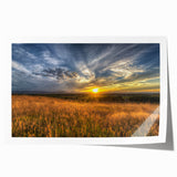 Rolled print of Boulder, Colorado scenery in pastel shades, ideal for art wall dining room.