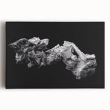 Black and white photograph of Telluride, Colorado on stretched canvas, ideal for kitchen wall art.