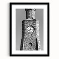 Colorful abstract art print of Daytona scenery on textured canvas, framed in black, ideal for living room decor.