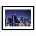 Abstract art print featuring vibrant colors of Miami scenery on a textured, extra large canvas, ideal for living room decor.