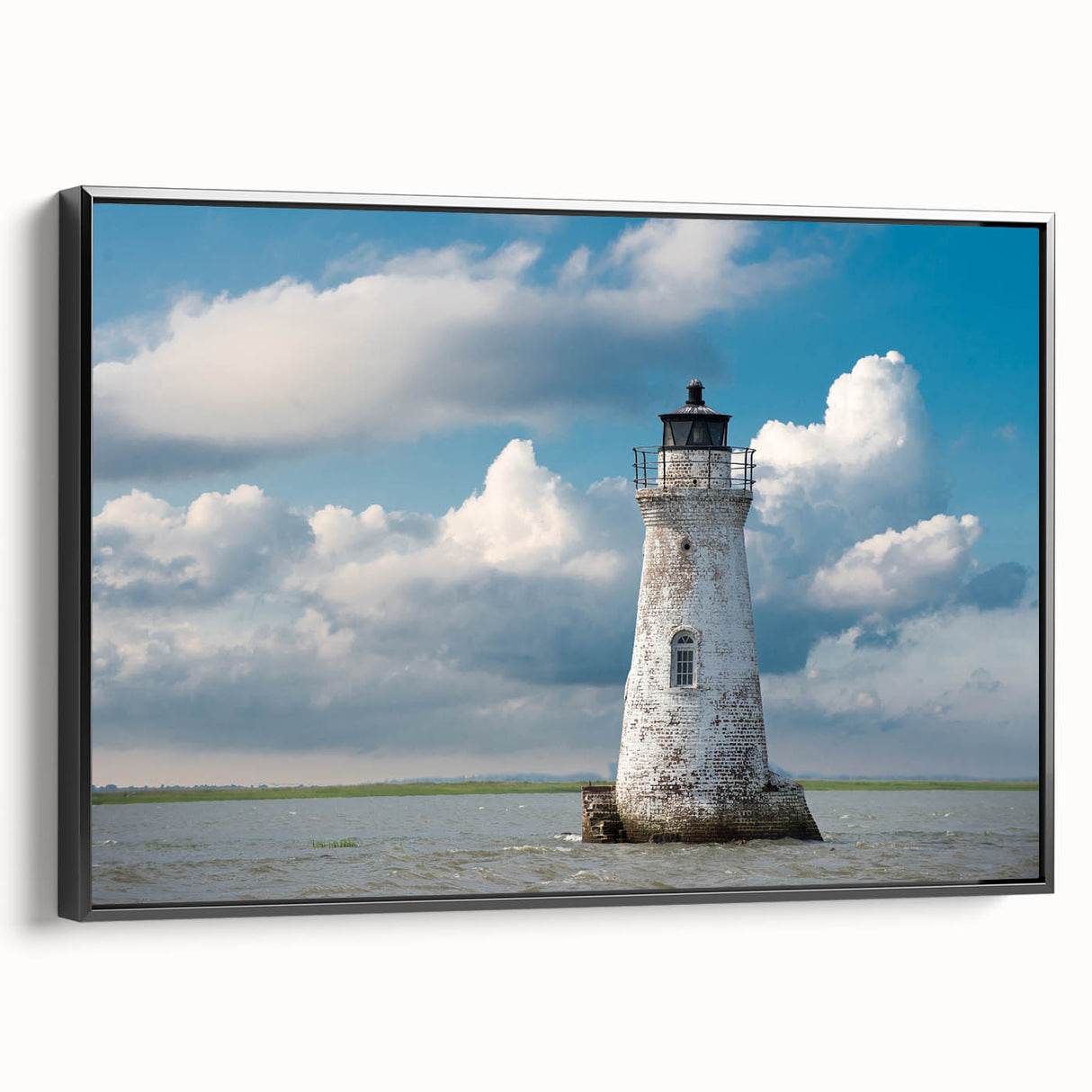 Framed canvas depicting a black and white vintage poster art of Savannah landscape, ideal for bedroom wall decor.