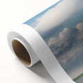 Art Deco poster of Savannah scenery in pastel colors on rolled canvas, ideal for nursery wall art.