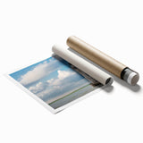 Extra large rolled print of Savannah scenery with vibrant green and floral elements, suitable as classy bathroom wall art.