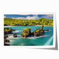 Extra large rolled print of Maui scenery with vibrant sunset colors, ideal for art wall dining room.