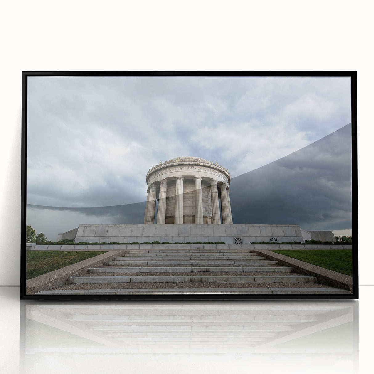 Large abstract wall art depicting Indiana scenery in muted earth tones on a framed acrylic.