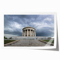 Rolled canvas print of a serene Indiana landscape, featuring soft pastel colors, ideal for art wall dining room.