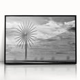 Large abstract wall art featuring geometric shapes in muted earth tones on a framed acrylic.