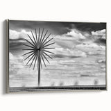 Framed canvas featuring a vintage-style landscape painting of Iowa's scenery in vibrant colors, ideal for living room decor.