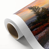 Art deco poster of Kentucky scenery in soft pastel shades on rolled canvas, ideal for nursery wall art.