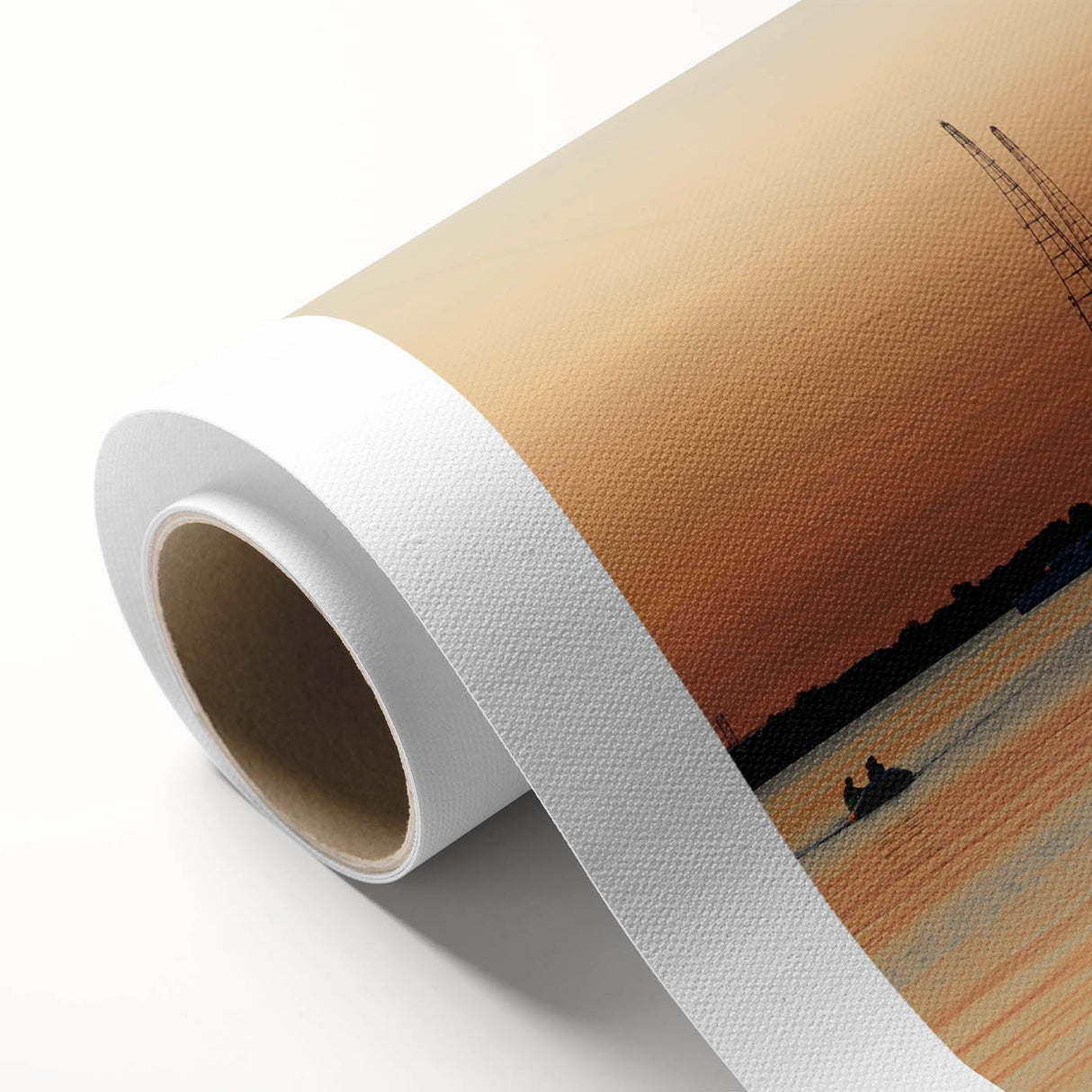 Art Deco style poster of Annapolis skyline in pastel shades on rolled canvas, ideal for nursery wall art.