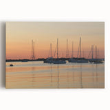 Black and white photo of Annapolis skyline on stretched canvas, ideal for kitchen wall art.