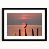 Abstract art print of Chesapeake Bay with textured, colorful strokes on a large framed canvas, ideal for living room decor.