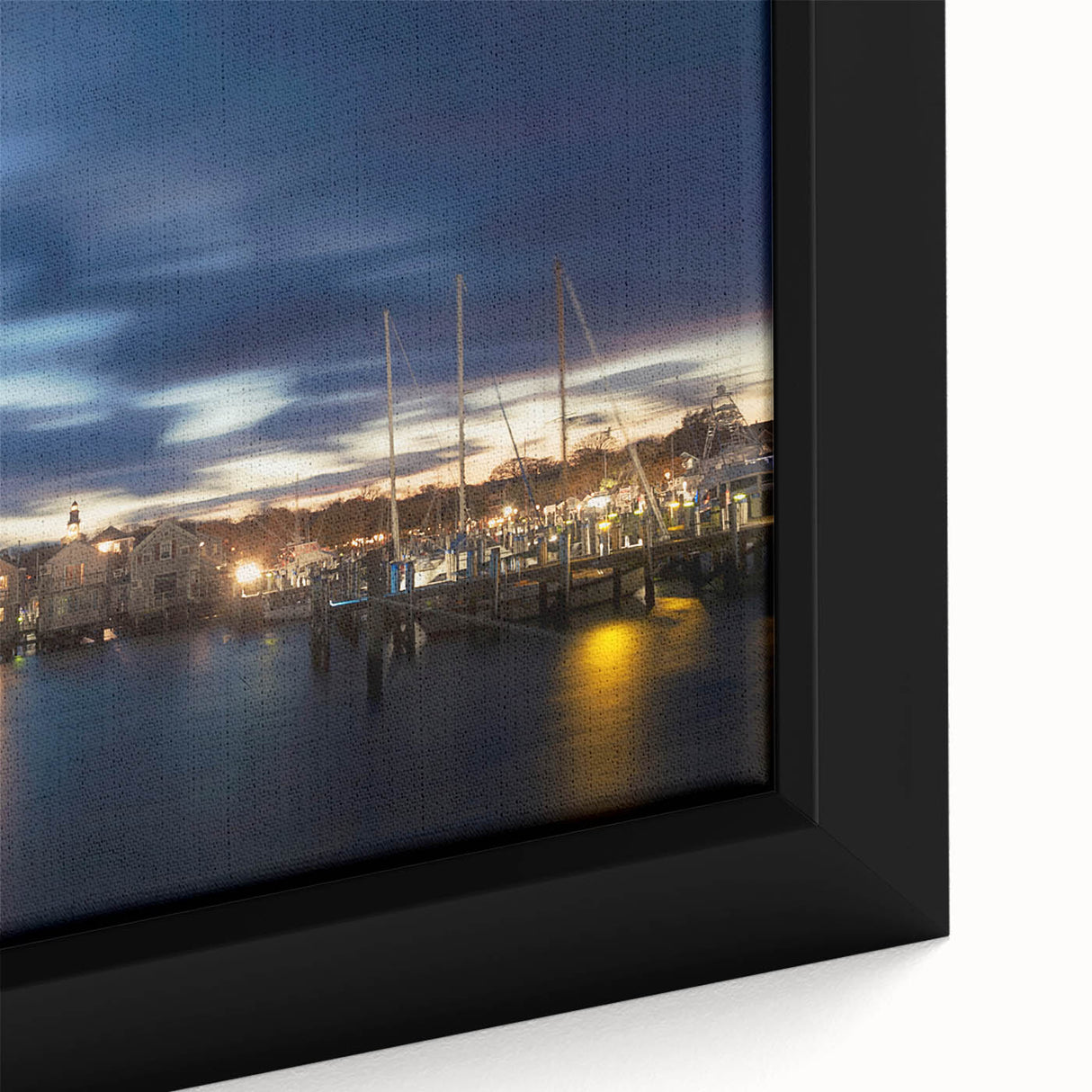 Extra large framed canvas featuring a textured, colorful depiction of Nantucket scenery, ideal for living room decor.