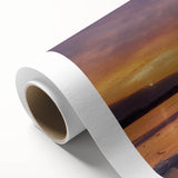 Art deco style Mississippi scenery on rolled canvas, featuring soft pastel colors, ideal for nursery wall art.