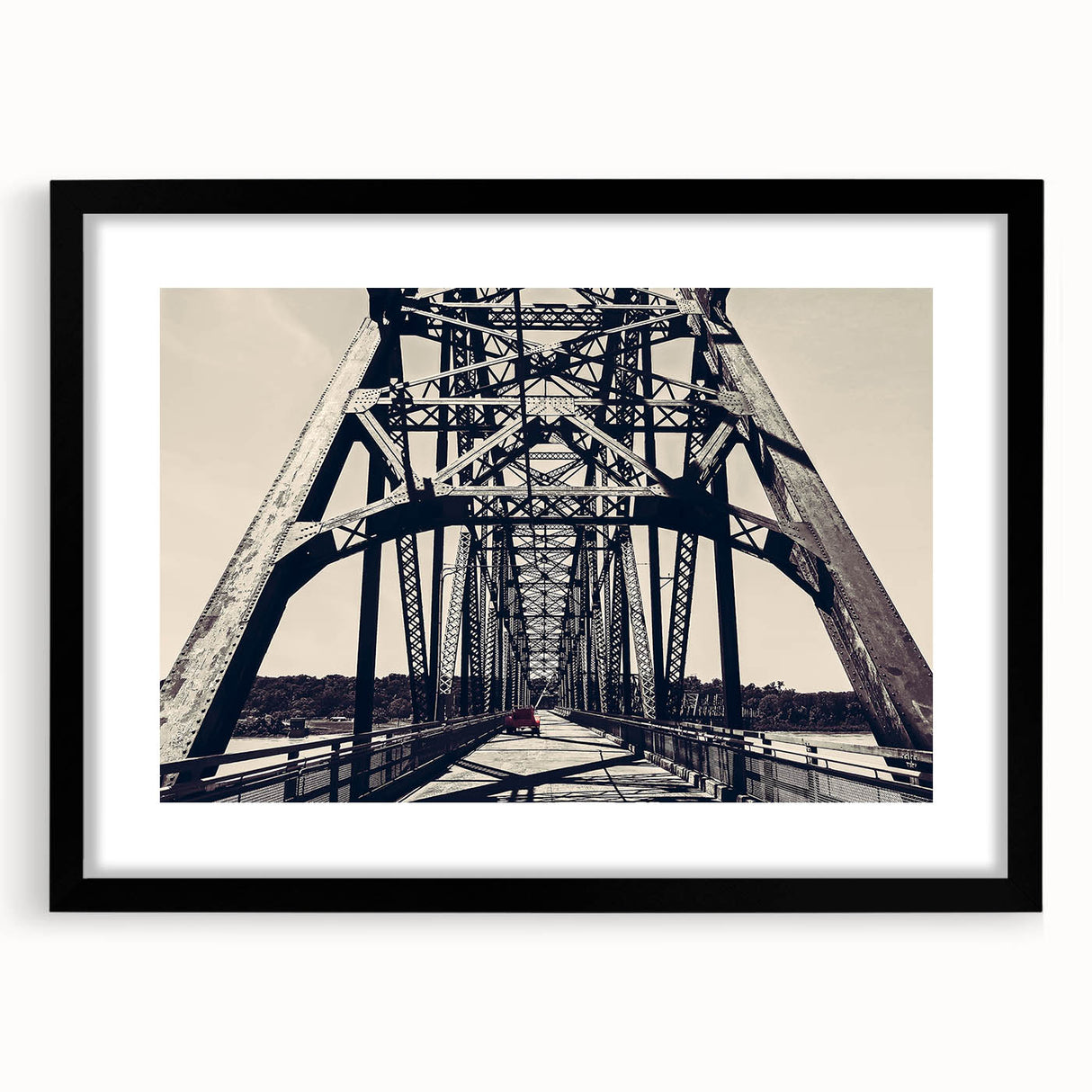 Abstract art print of St. Louis skyline in vibrant colors on a textured, extra large canvas, ideal for living room decor.