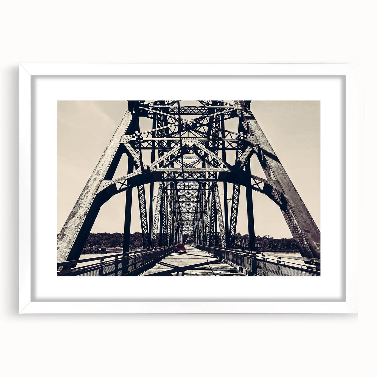 Textured abstract art print of St.