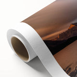 Art Deco style poster depicting a serene Montana landscape, in soft pastel shades on rolled canvas.
