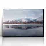 Large abstract wall art depicting Nebraska scenery in muted earth tones on a framed acrylic.
