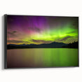 Black and white framed canvas of a New Hampshire landscape, ideal for bedroom wall art.