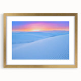 Extra large wall art featuring abstract depiction of White Sands, New Mexico in textured shades of cream and beige.