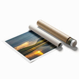 Extra large rolled canvas print of Adirondacks scenery with soft pastel colors, ideal for classy bathroom wall art.