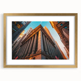 Extra large wall art featuring an abstract depiction of NYC in textured gold and black tones, ideal for living room decor.