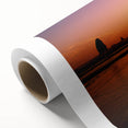 Art deco poster of Cannon Beach, Oregon, featuring muted pastel shades on rolled canvas, ideal for nursery wall art.