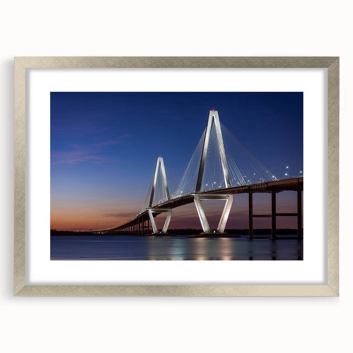 Textured abstract art print of Charleston scenery in muted earth tones on a framed canvas, suitable for bedroom decor.