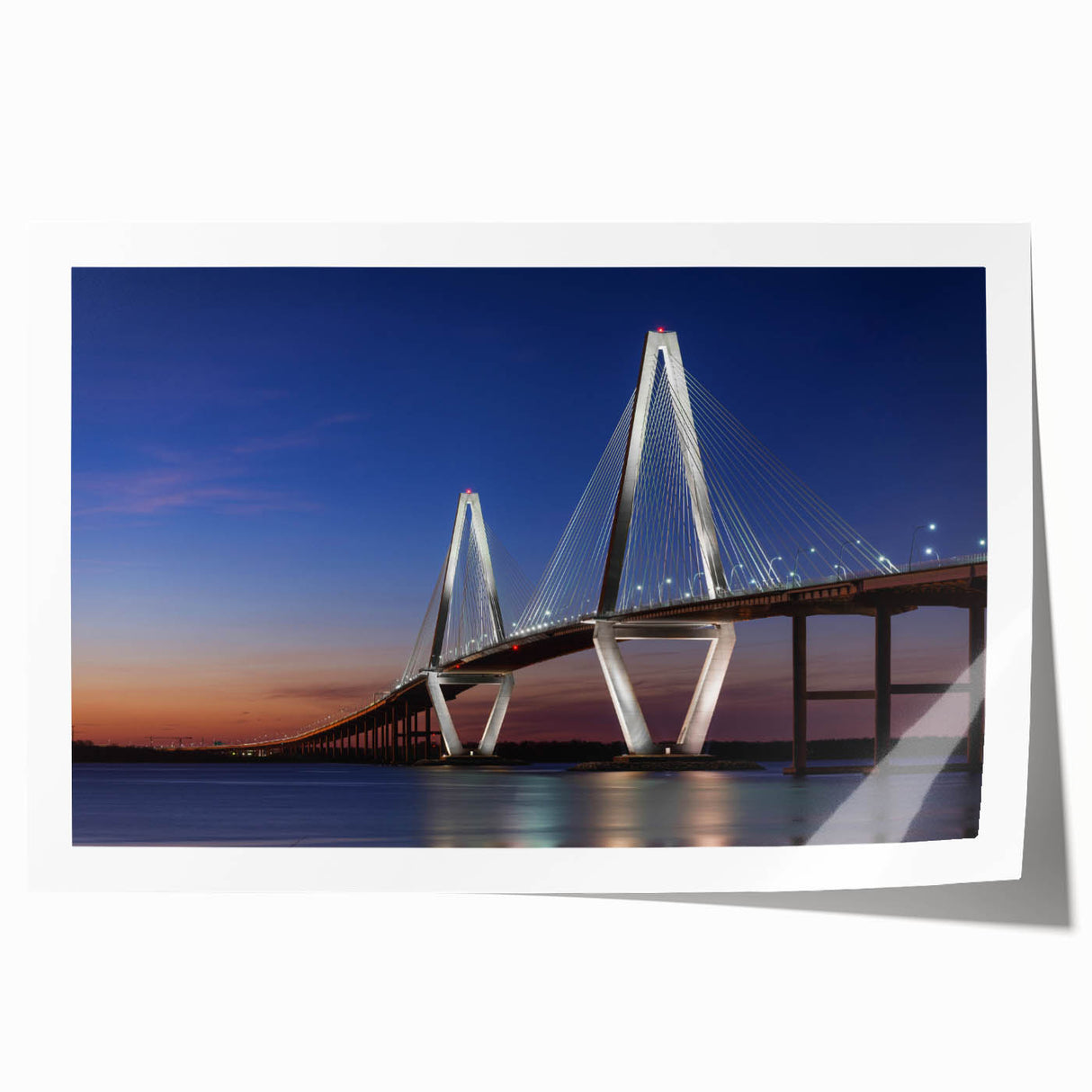 Rolled print of Charleston, South Carolina scenery featuring pastel-hued floral designs.