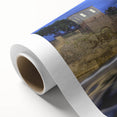 Art deco poster of South Dakota scenery in pastel shades on rolled canvas, suitable for nursery wall art.