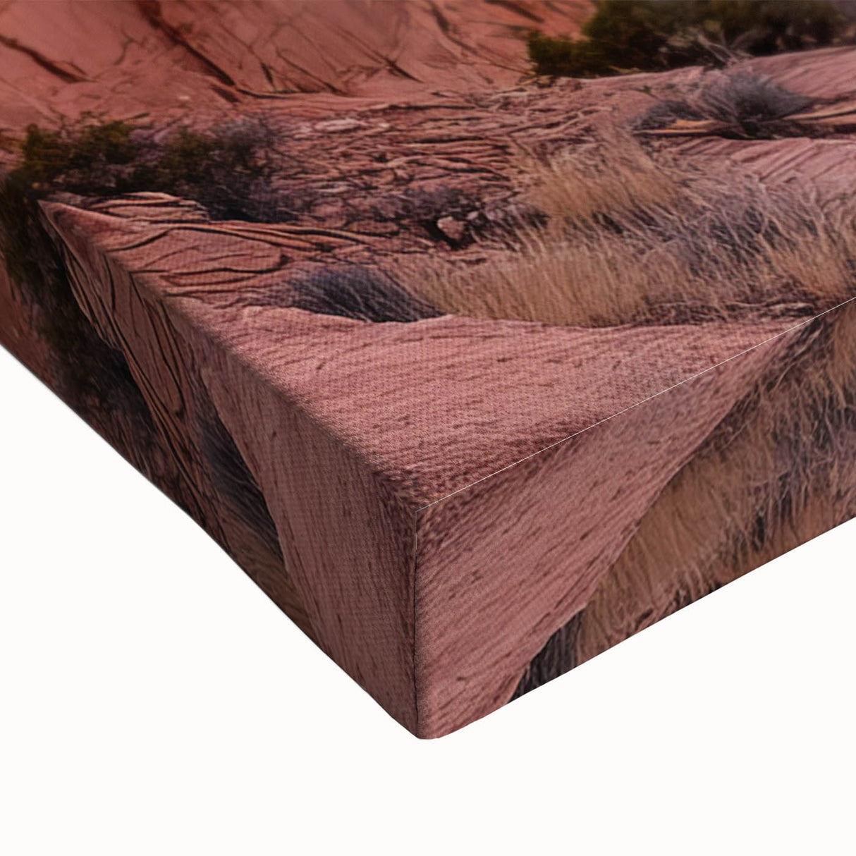 Large art of Capitol Reef in Utah, depicted in black and white on stretched canvas, suitable for bedroom wall decor.