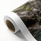 Art deco poster of Vermont scenery in pastel shades on rolled canvas, ideal for nursery wall art.
