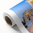 Art Deco style poster of Virginia scenery on rolled canvas, featuring pastel colors, ideal for nursery wall art.