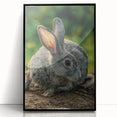 Large abstract wall art depicting spring with soft green and pink tones on a framed acrylic print.