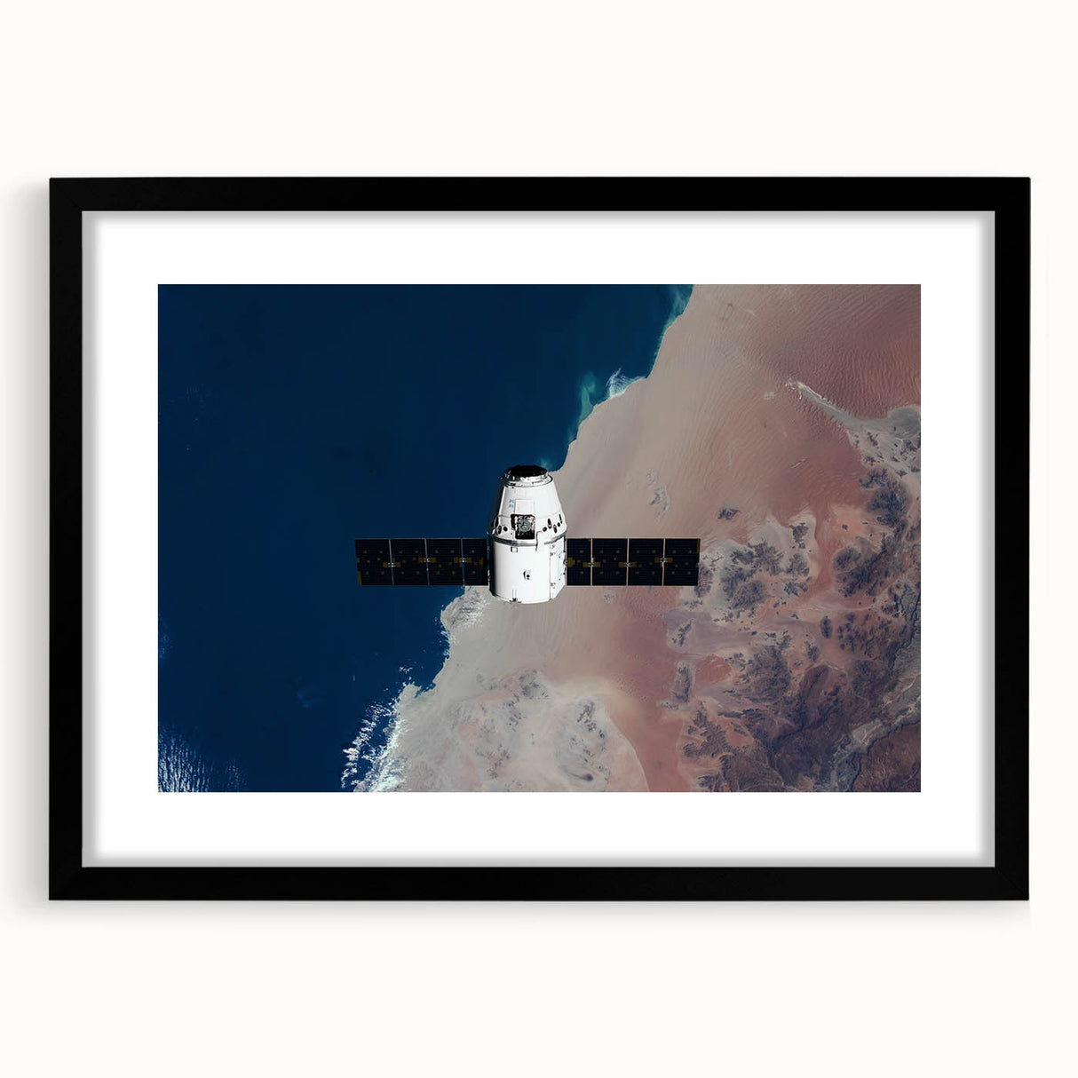 Satellite in Orbit Wall Art - NASA Space Exploration Canvas Print