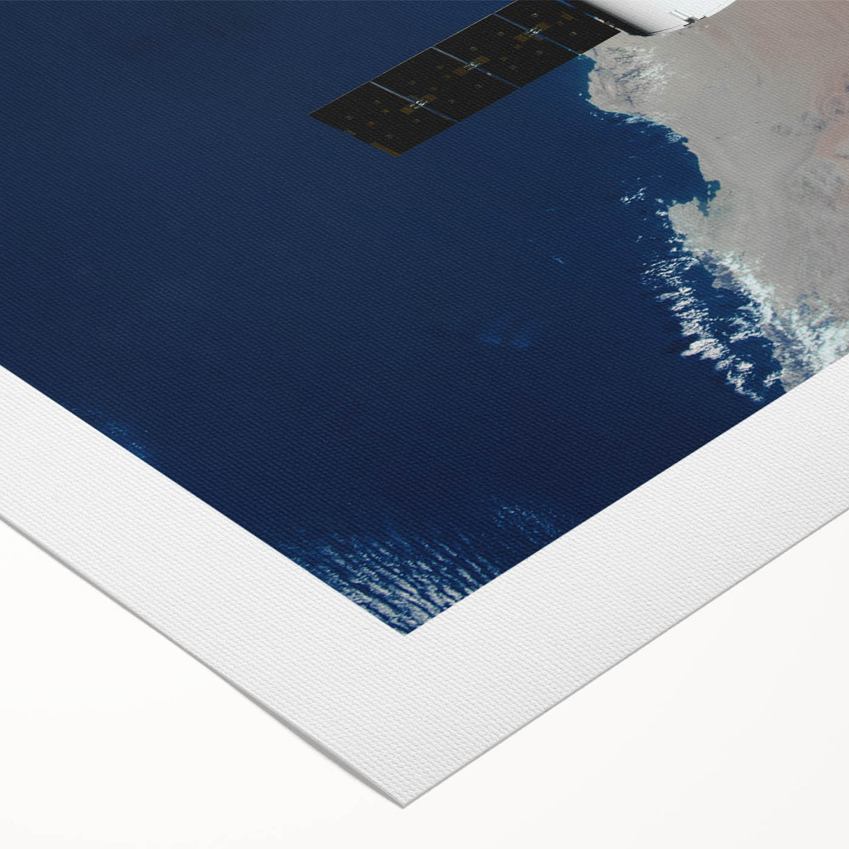Satellite in Orbit Wall Art - NASA Space Exploration Canvas Print